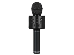 Microfone Com Coluna Bluetooth New Science Ws 858 Preto