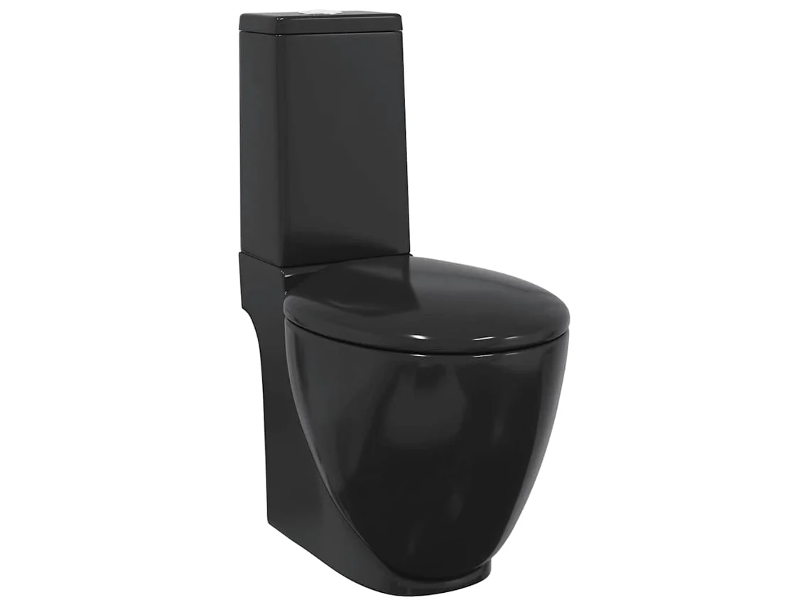 Bathroom Toilet,  Bathroom Toilets Vidaxl Preto Cerâmica