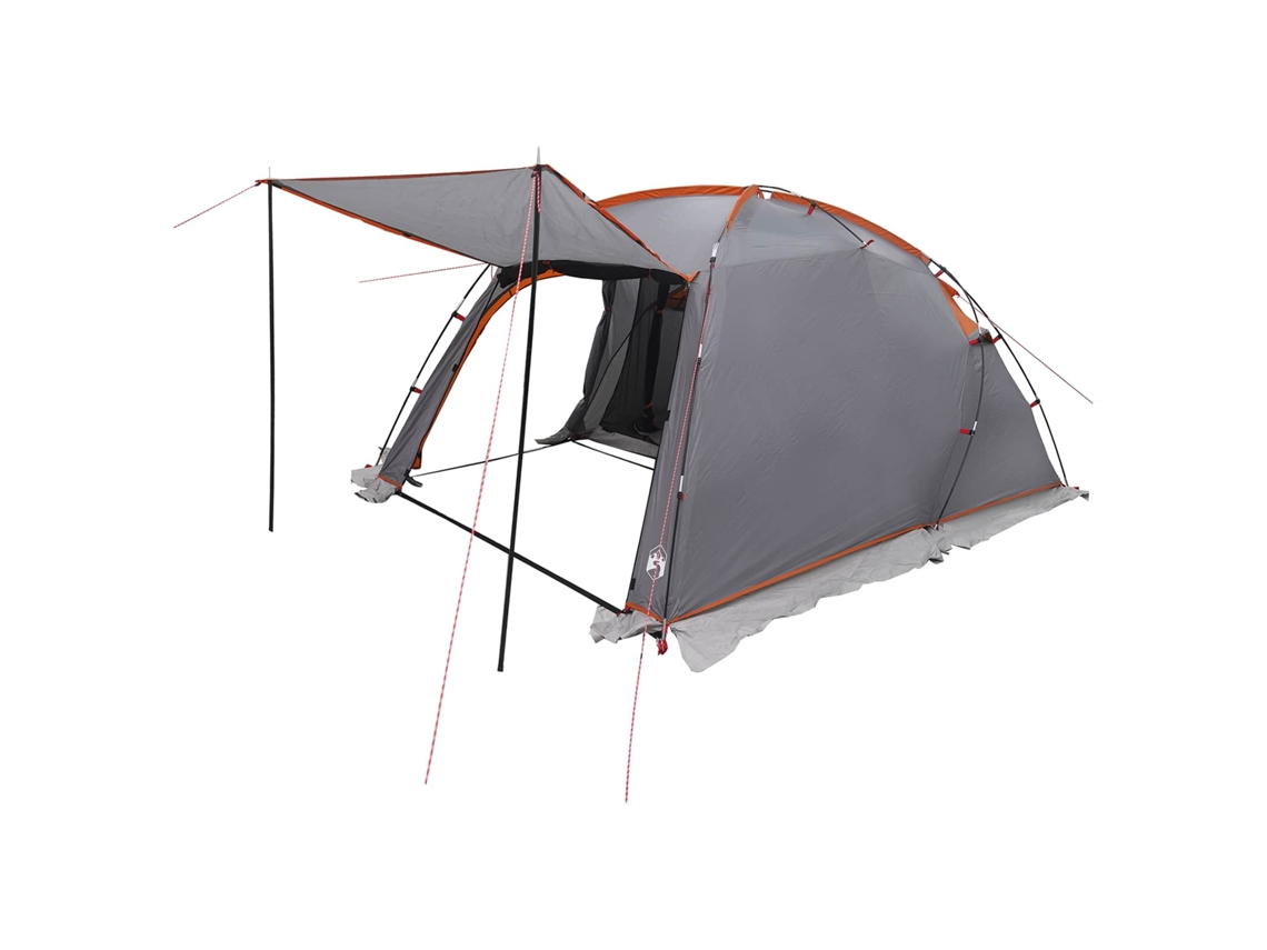 Vidaxl Tenda Túnel Cinza E Laranja 361 X 235 X 147 Cm