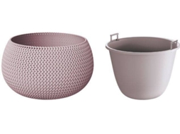 Vaso PROSPERPLAST Splofy Bowl (Bege - 23.9 x 23.9 x 16.1 cm)
