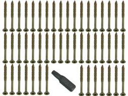 Kit Completo Para Projetos "faça Você Mesmo" Com 100 Parafusos Torx Para Madeira, 4 X 50 Mm