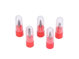 Kit de 5 Borrões de Tungstênio Primerox 6x8mm para Carpintaria, Gravação e Polimento
