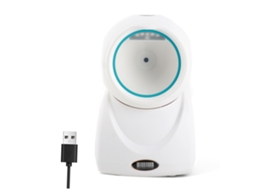 Leitor de código de barras QR 1D/2D de mesa USB mãos-livres, compatível com Windows e Android, para supermercados, lojas e armazéns.