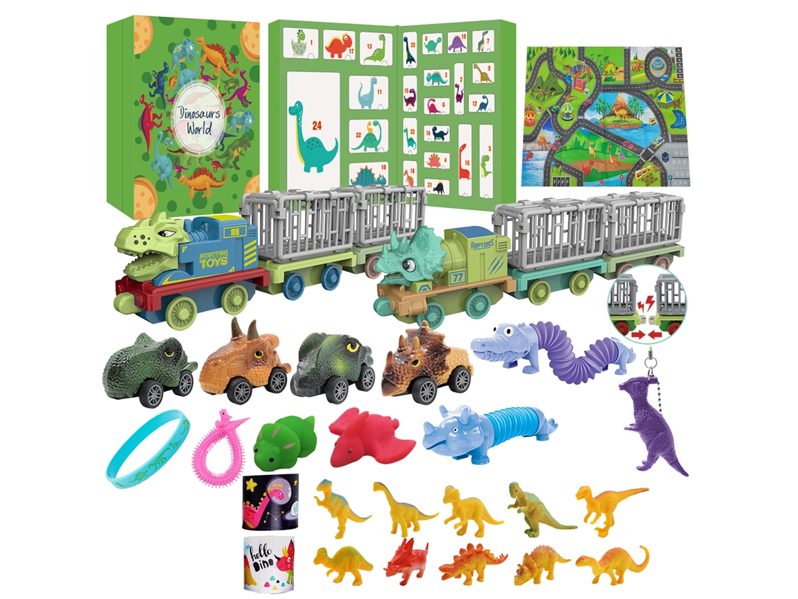 Aetheria-calendário De Dinossauro Verde Plástico Seguro Para Natal E Brinquedo