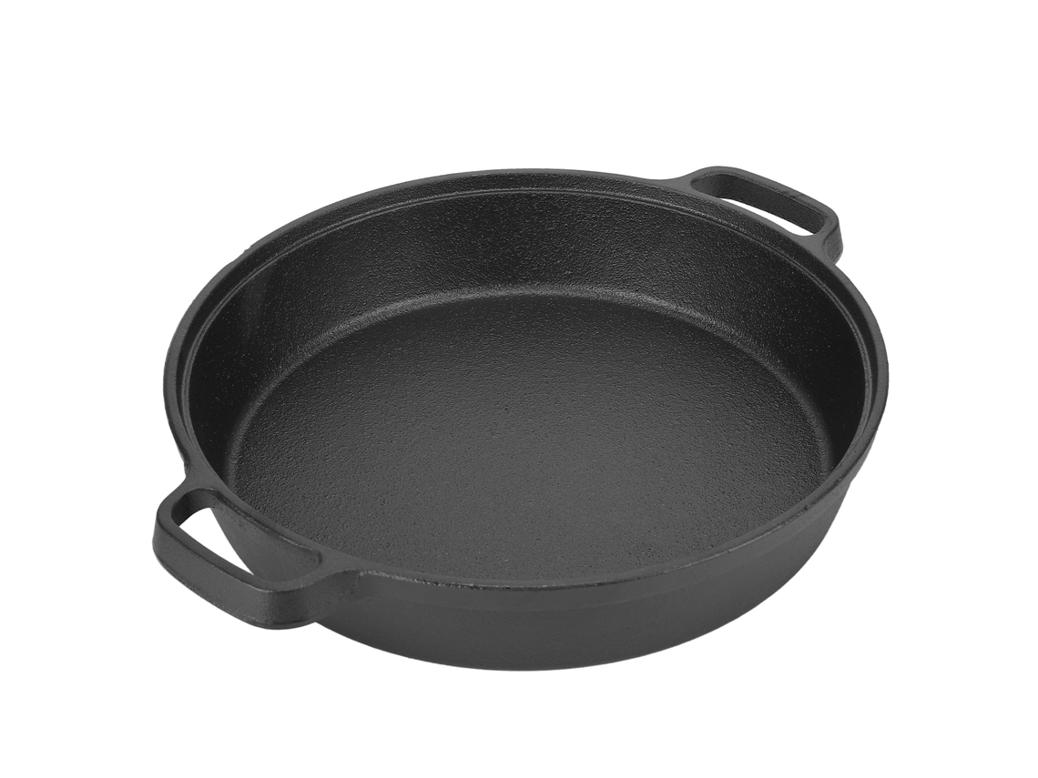 Pan De Panqueca De Ferro Fundido 25cm Com 2 Alças
