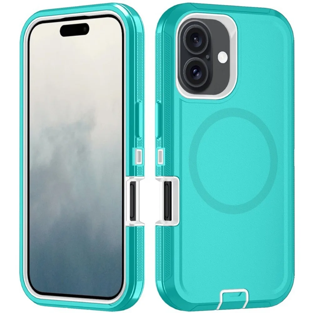 (azul E Branco, Para Iphone Air) Capa Protetora Magnética Magsafe, À Prova De Choque