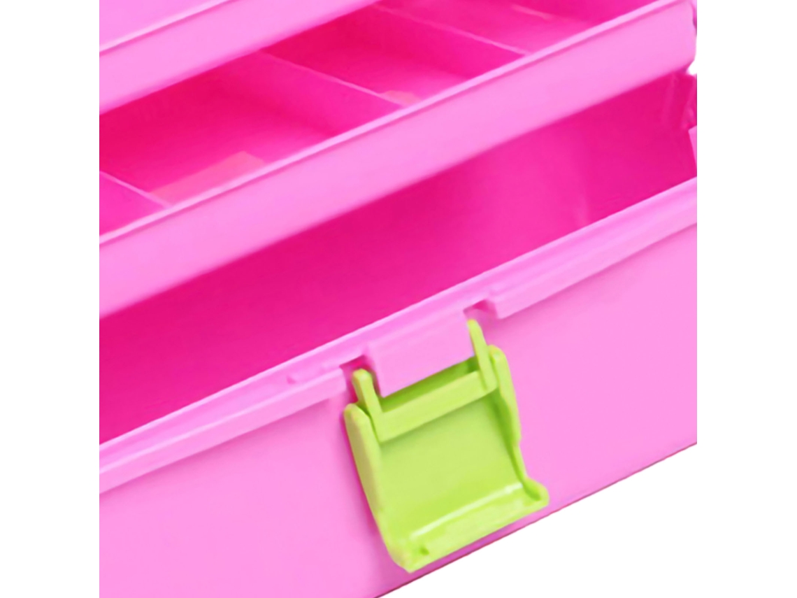 Caja De Armazenamento Para Estudantes De Arte, Grossa, 3 Camadas, Grande, Plástico, Organização Doméstica, Rosa Amarelo 561
