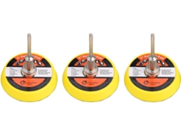 Conjunto De 3 Discos Lixa 50mm 2 Polegadas Com Camada Espuma Macia, Fixação Por Velcro Para Esmerilhadeiras Angulares