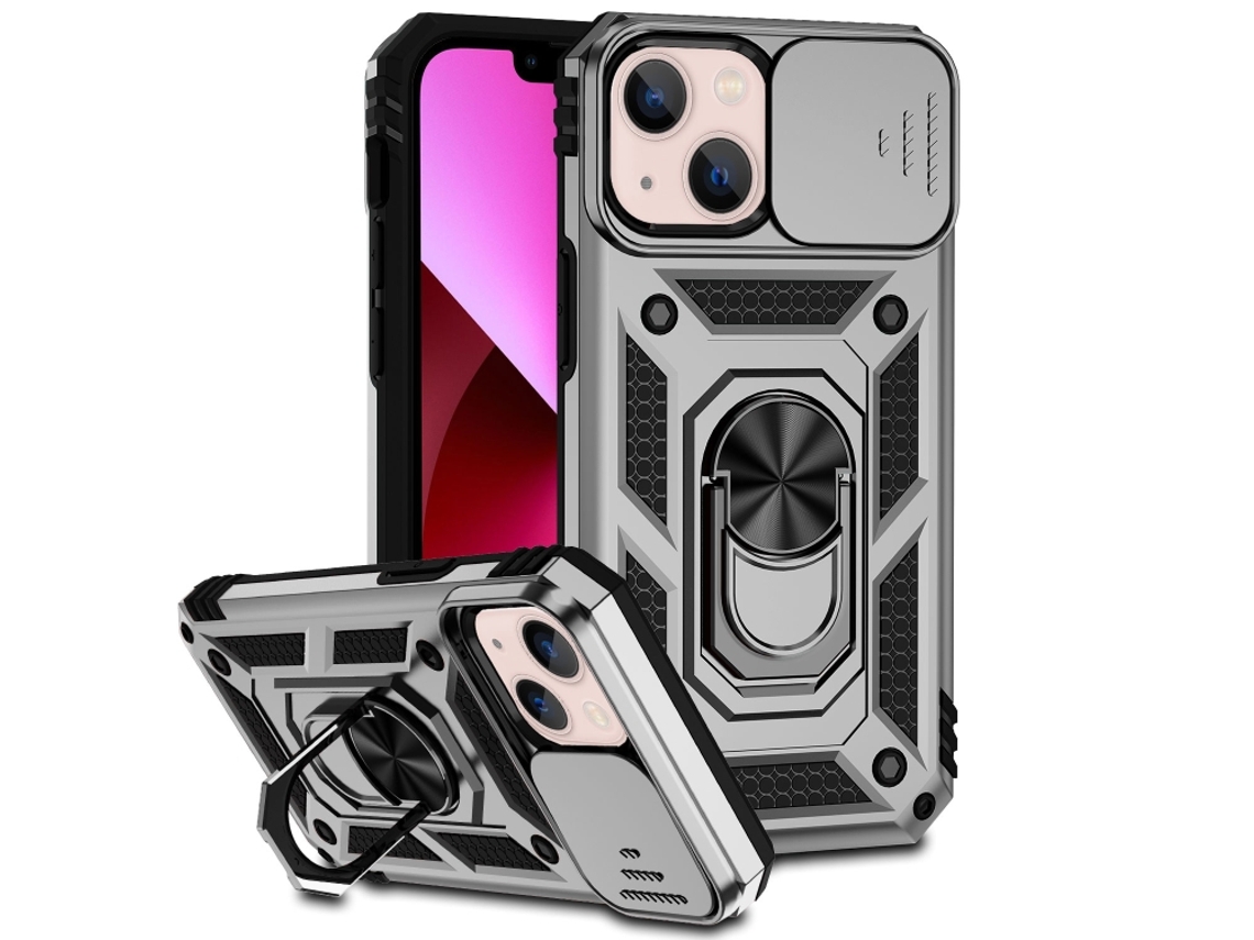 Capa Para Iphone 13 Mini - Suporte Deslizante Para Câmera