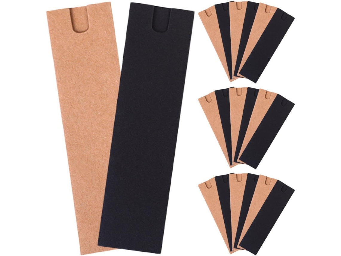 Gadpiparty Pacote Com 40 Estojos Papel Kraft Para Canetas, Simples E Protetores, Bolsa Papelão Canetas