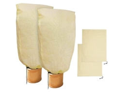 Capas de proteção hivernal para plantas, saco para vasos, bege, 100x80cm S/MARCA