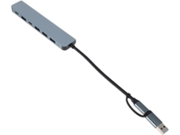 Hub Usb De Alta Velocidade Com Extensor Para Laptop E Desktop, Design