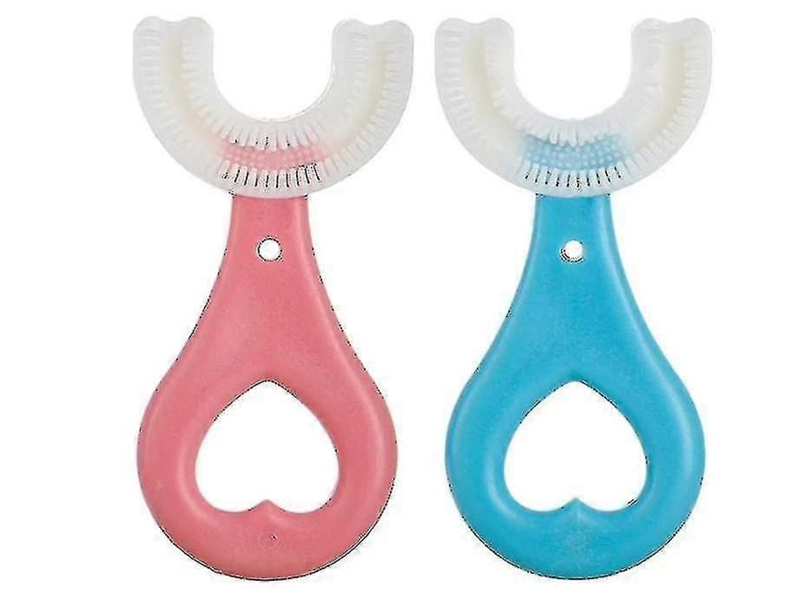 Manual De Escova De Dentes Macia Em Forma De U Infantil