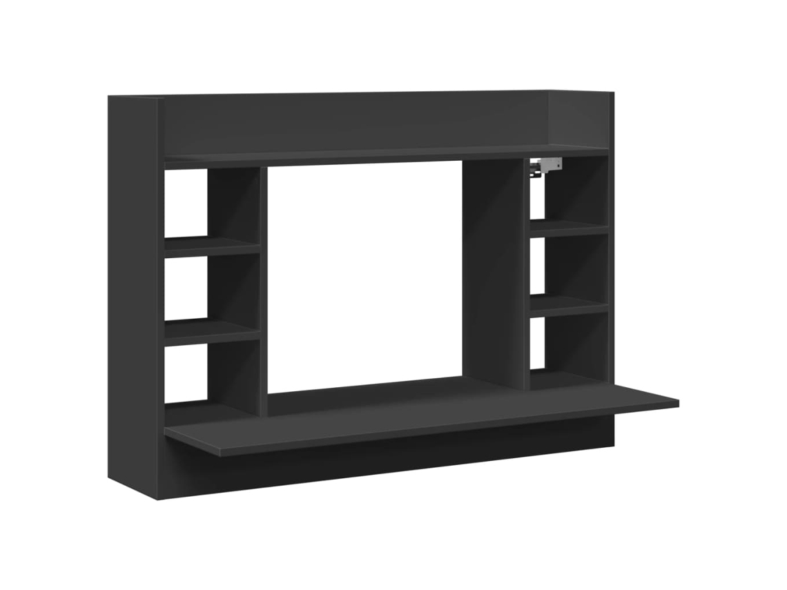 Wall-mounted Desk, Wall-mounted Desks Vidaxl Preto Madeira Processada (n/a)