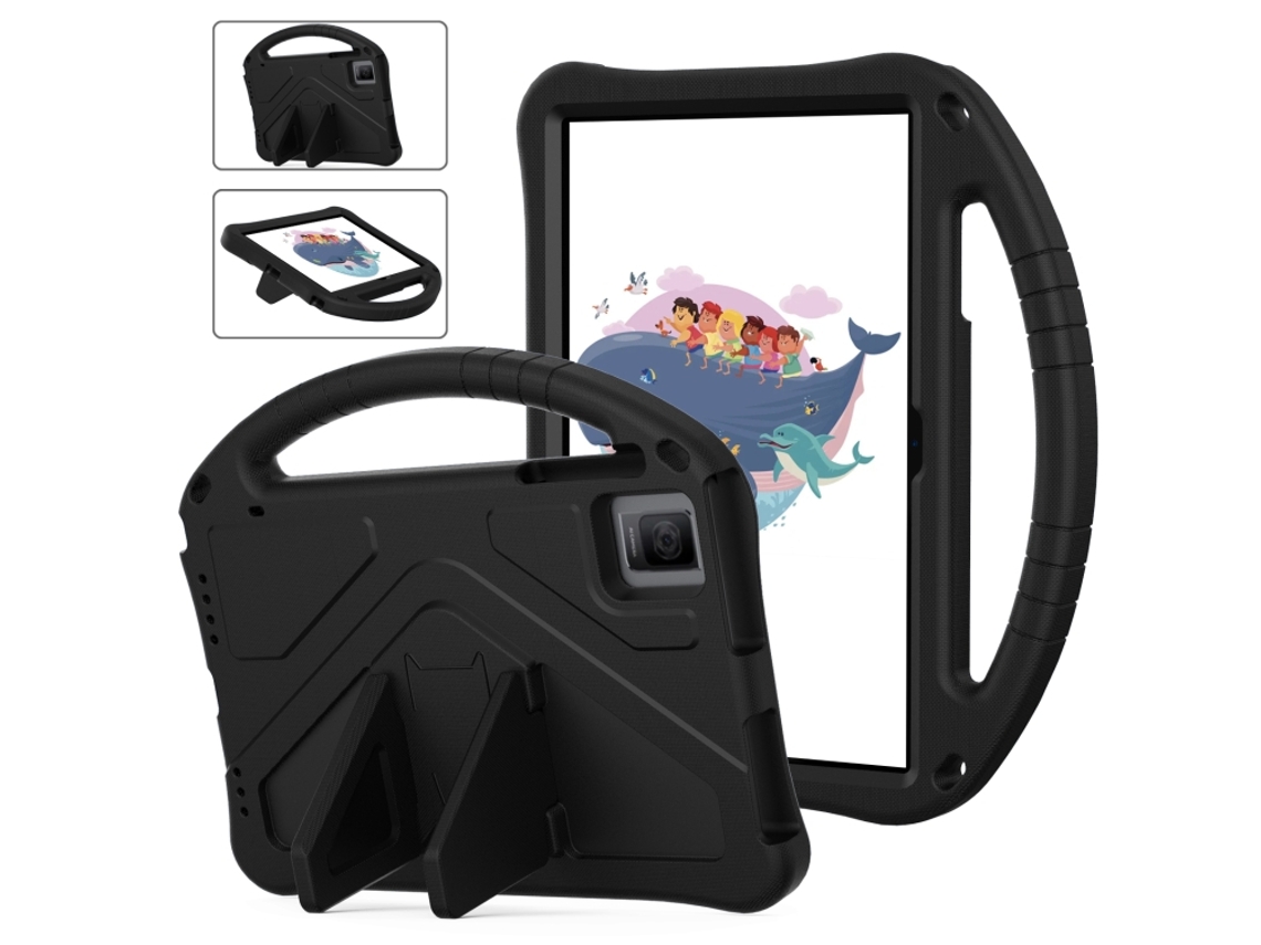 Capa Eva Anti‑choque Halinuia Com Suporte, Cor Preta Para Tcl Tab 10 Gen2 10.36 2023