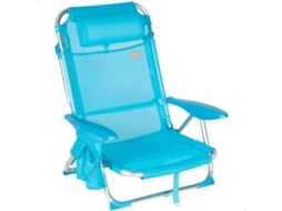 Aktive Cadeira De Praia Baixa Dobrável Multiposições 51x45x76 Cm Azul