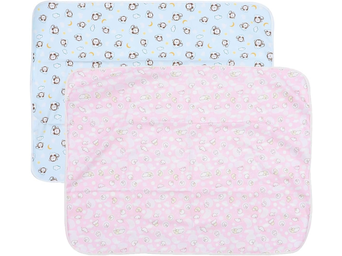 Conjunto de 2 Peças de Protetor de Colchão Impermeável para Meninos e Meninas, com Trocador, CHABERLU