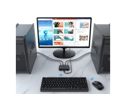 Conmutador Kvm Usb Hdmi De 2 Puertos. Conmutador Compatible Con Usb Y Hdmi Para Compartir Entre 2 Computadoras. Compatible Con 4k A 60 Hz.