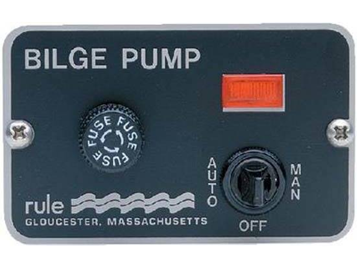 Interruptor RULE PUMPS Deluxe Panel Switch Preto