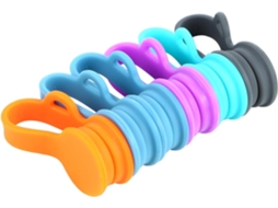 Organizador De Cabos Magnético Silicone Com 6 Peças, Suporte Para Fones De Ouvido Com Desenho Animado Escritório E Casa