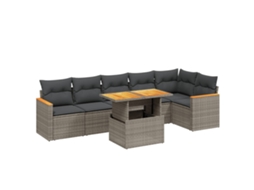 Garden Sofa Set, Garden Sofa Sets Vidaxl Cinzeto Rattan / Vime (n/a)