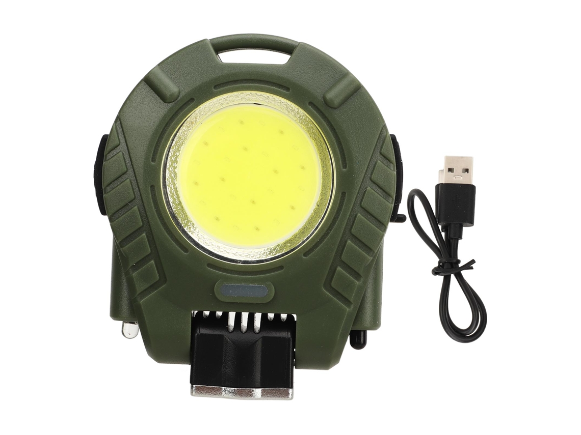 Lanterna de Led com Clipe para Chapéu, Abridor de Garrafas e Luz de Trabalho Cob para Chaveiro CHABERLU