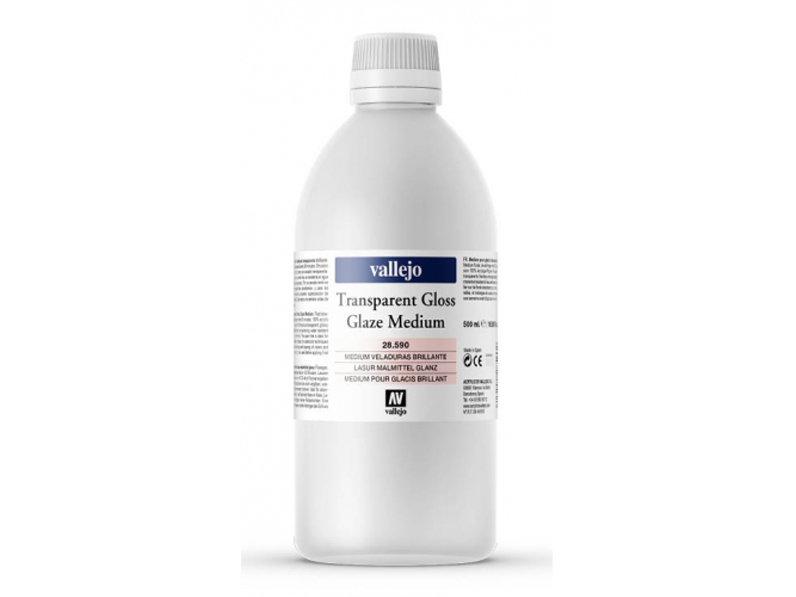 Acrílicos Médio Brilhante Médio Vallejo 500 Ml