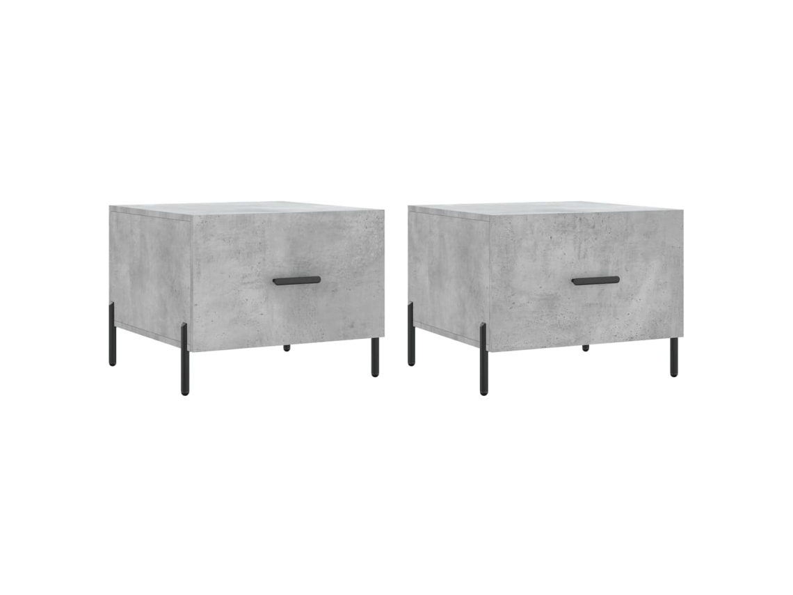 Coffee Table, Coffee Tables Vidaxl Cinzeto Madeira Processada (n/a)