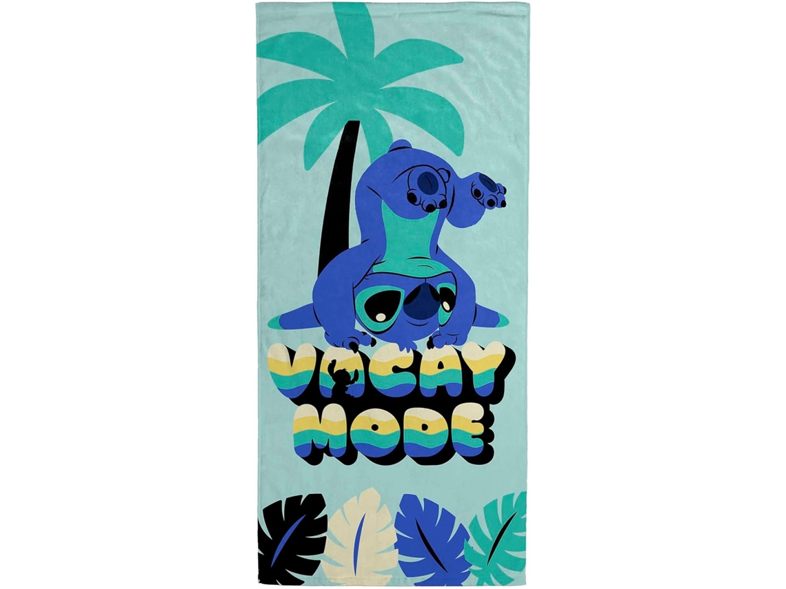 Toalha de Banho Infantil Disney Lilo Stitch para Piscina e Praia, com Dimensões de 70 X 150 Cm, Super Macia e Absorvente BRILVIBERA