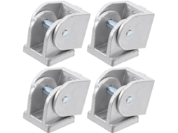 Conjunto De 4 Conectores Flexíveis Liga Zinco Didiseaon Para Perfis Alumínio Extrudado Duráveis E Fáceis Instalar