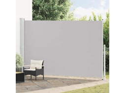 Vidaxl Toldo Lateral Retrátil Para Pátio 220x514 Cm Cinzento