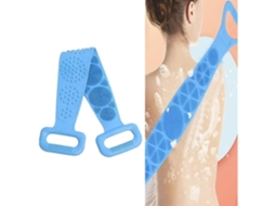 Escova Corporal de Banho de Silicone 2 Peças Escova de Massagem Traseira Escova de Chuveiro de Silicone Dupla Face Escova de Banho de Silicone P