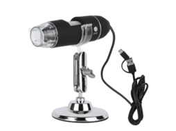 Microscópio USB Digital 1000x, 8LED, 640x480p, com Suporte para Android/Windows/Mac | S/MARCA