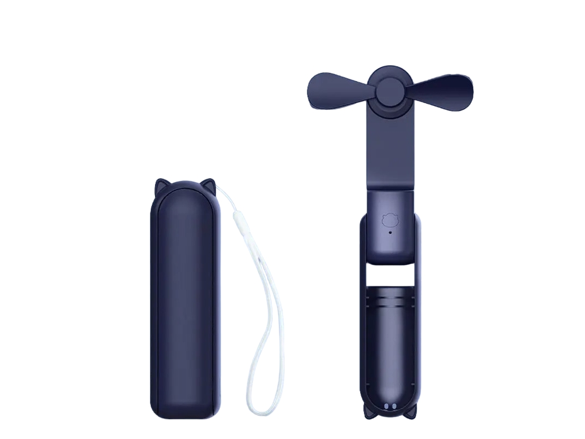 Mini Ventilador MDUG de 2000mah, silencioso, velocidade ajustável, com fonte de alimentação USB