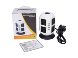 Extensão Elétrica Torre Com 8 Tomadas, Proteção Contra Surtos E Interruptor, Plugue Padrão Do Reino Unido, 4 Portas Usb. Olysi Shop
