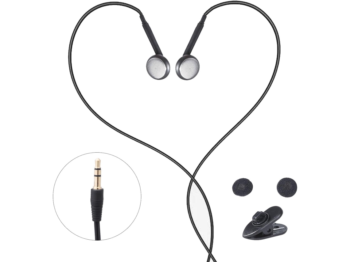 Fones De Ouvido 3,5 Mm Com Fio, Em Curta E Longa, Tablets Laptops