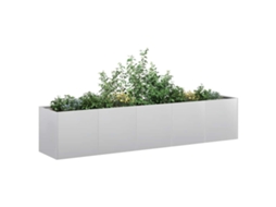 Vidaxl Planter 200x40x40 Cm Aço Galvanizado