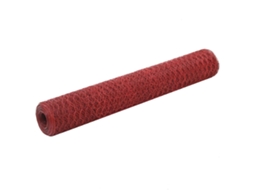 Vidaxl Cerca Arame Galinheiro 25x1 M Aço C/ Revestimento Pvc Vermelho