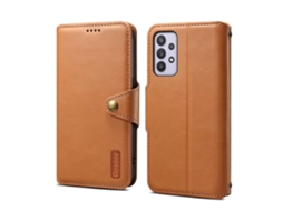 Capa De Celular Denior Em Couro Texturizado Estilo Carteira Para Samsung Galaxy A32 5g