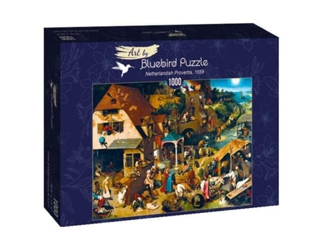 Puzzle 1000 Pcs Pieter Brueghel The Elder Netherlandish Proverbs 1559 Bluebird
