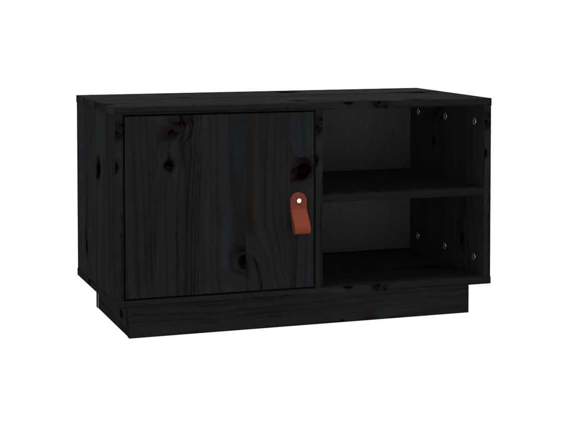 Tv Cabinet, Tv Cabinets Vidaxl Preto Madeira De Pinho (n/a)