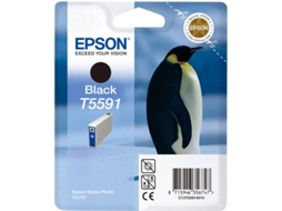 Tinteiro EPSON Tinteiro Preto T5591 (c/alarme RF+AM)