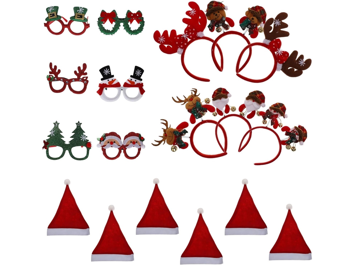 Conjunto De Copos De Plástico Festivos De Natal
