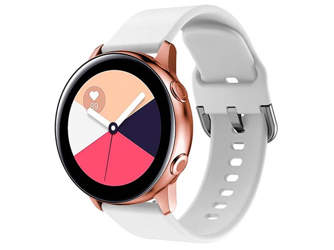Bracelete DEVIA Deluxe Sport Samsung Galaxy Watch Active R500 Branco