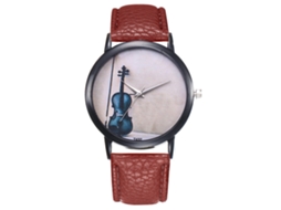 Reloj De Pulsera Para Hombre Zhoulianfa Ultradelgado Analógico De Cuarzo Con Correa De Pu Café