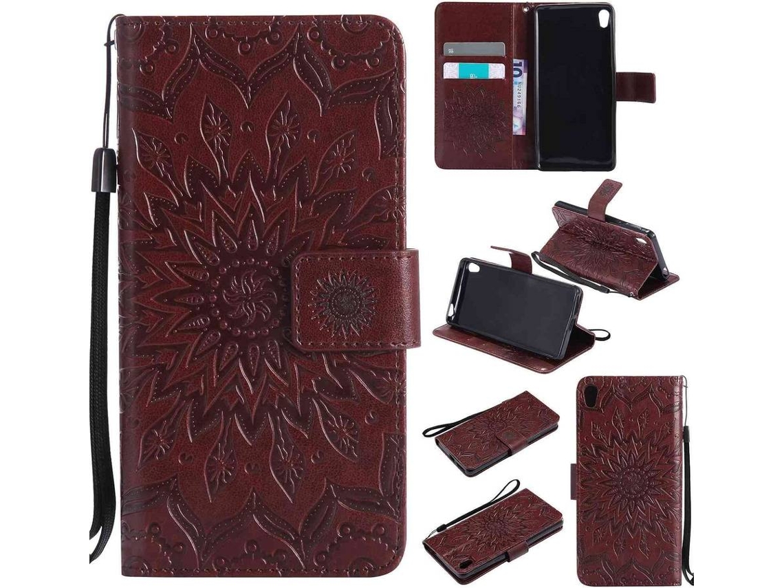 Capa Sony Xperia E5 HONGWE. Castanho