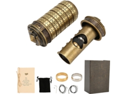 Cadeado De Combinação Clássico E Elegante, Em Liga De Zinco, Decorativo, Prático E Romântico, Para Guardar Joias