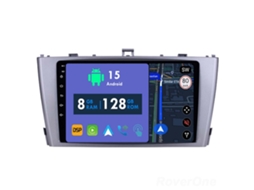 Auto Rádio Carro Bluetooth Autoradio 8GB RAM 128G ROM CarPlay Navegação GPS Ecrã Táctil RoverOne para Toyota Avensis 3 2008-2015  