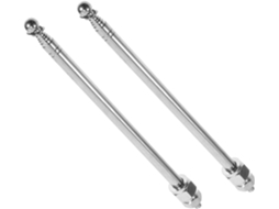 Portabanderas telescópico de aluminio y acero para manillares de bicicleta y motocicleta, 2 piezas, F
