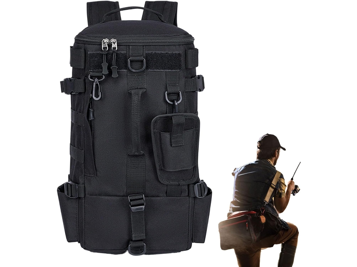 Mochila De Pesca | Bolsa Para Equipamento De Pesca Com Suporte Para Vara | Mochila Impermeável Para Gokoco